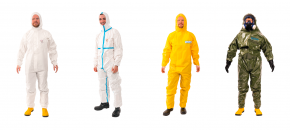 Overalls with biological protection EN14126